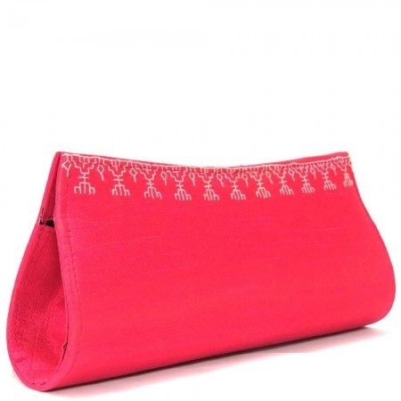 Hot Pink Raindrop Clutch