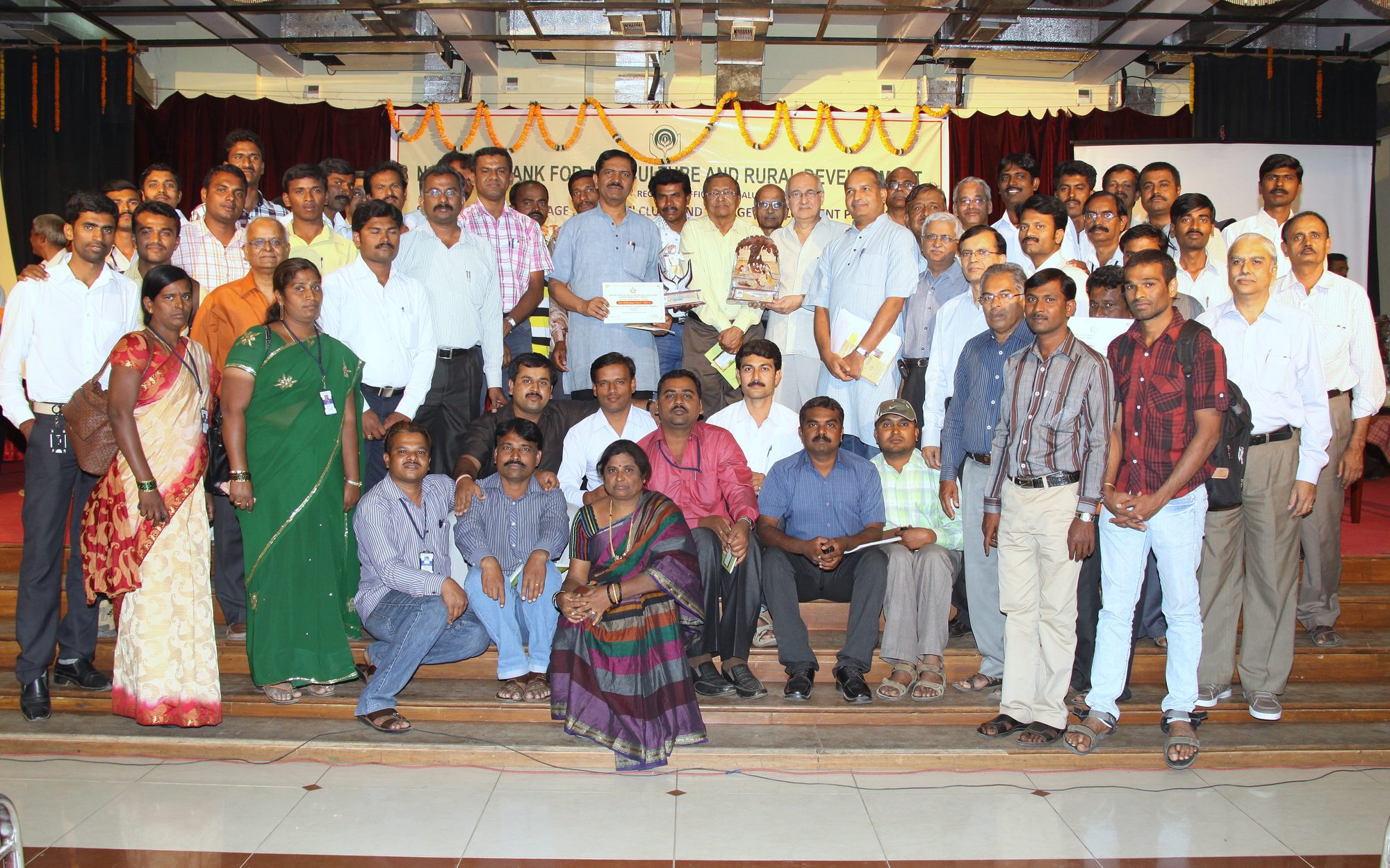 The IDF team and colleagues gathered at an event